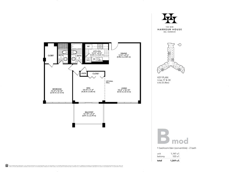 Harbour House Floor Plan B Mod