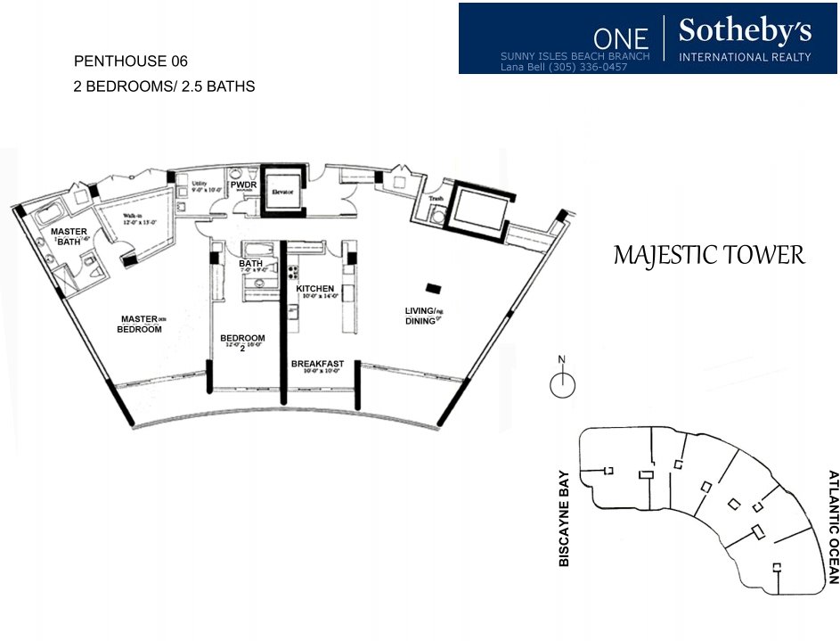 Majestic Bal Harbour Penthouse Floor Plan 6