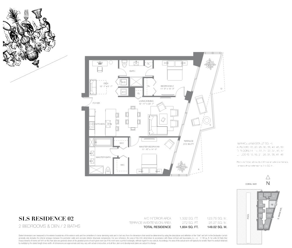 SLS Lux Brickell Floor Plan 02