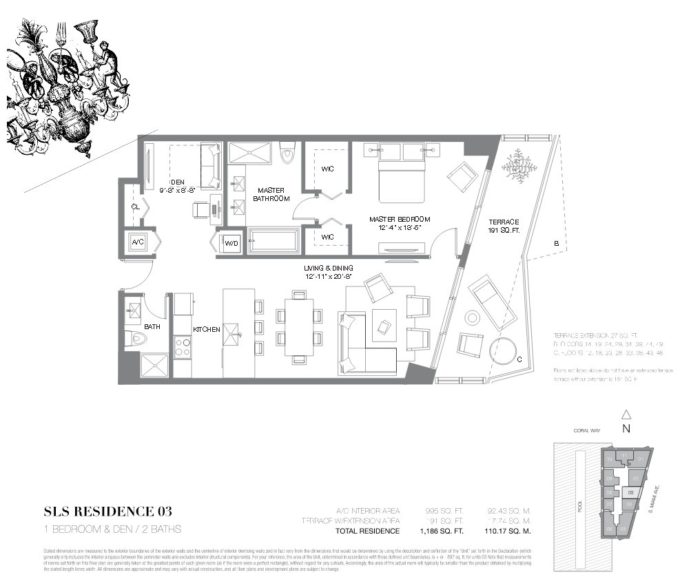 SLS Lux Brickell Floor Plan 03