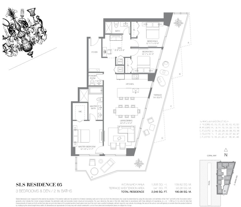 SLS Lux Brickell Floor Plan 05