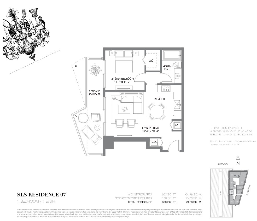 SLS Lux Brickell Floor Plan 07