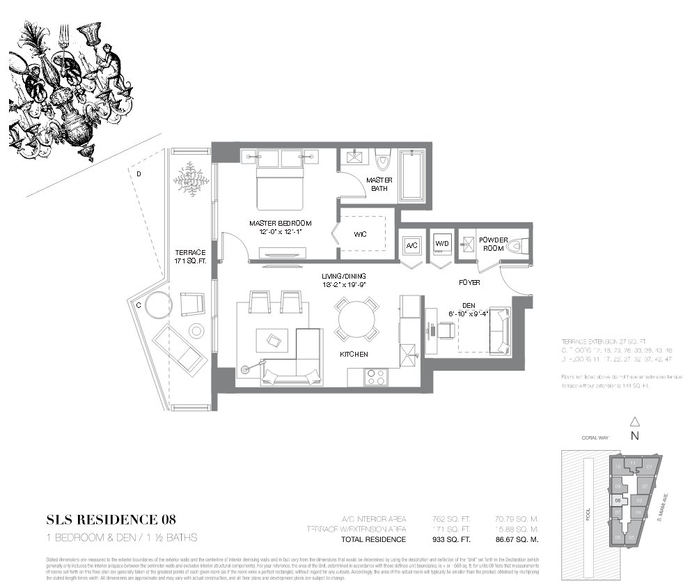 SLS Lux Brickell Floor Plan 08