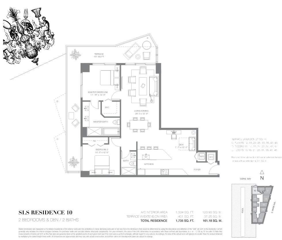 SLS Lux Brickell Floor Plan 10