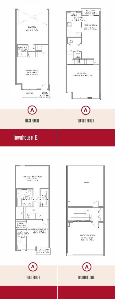 Avanti Townhouse E Floor Plan