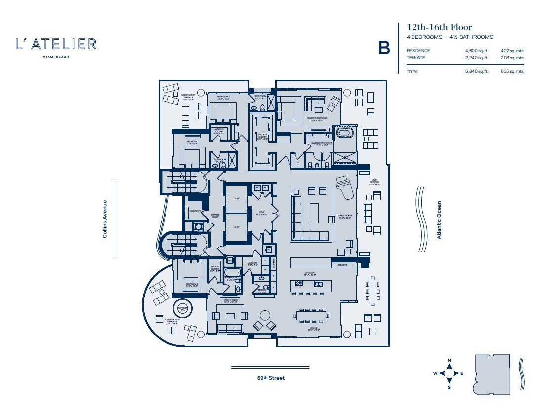 L'Atelier Floor Plan Unit B