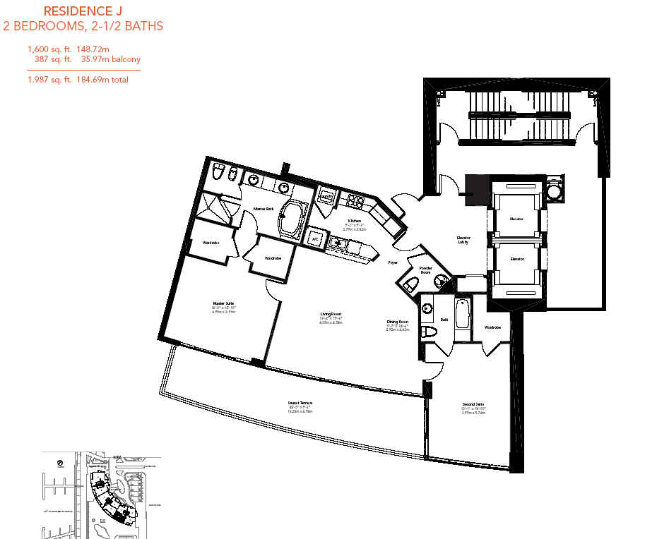 Murano Grande Floor Plan J, Apt 08