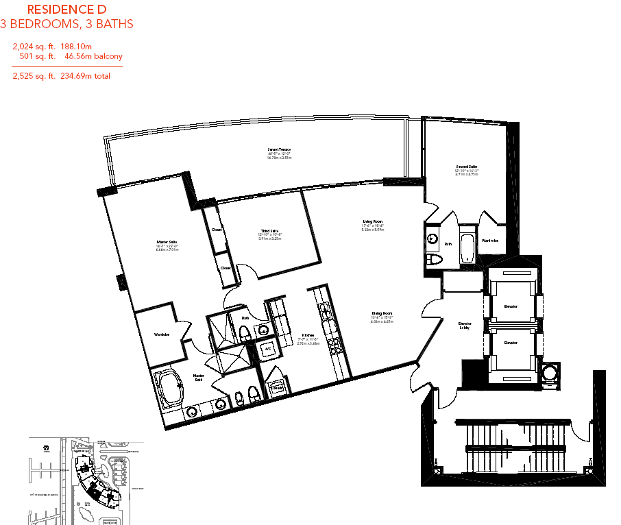 Murano Grande Floor Plan D, Apt 06