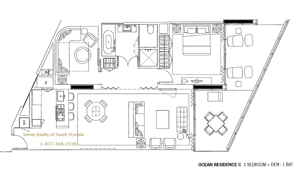 W South Beach Floor Plan C