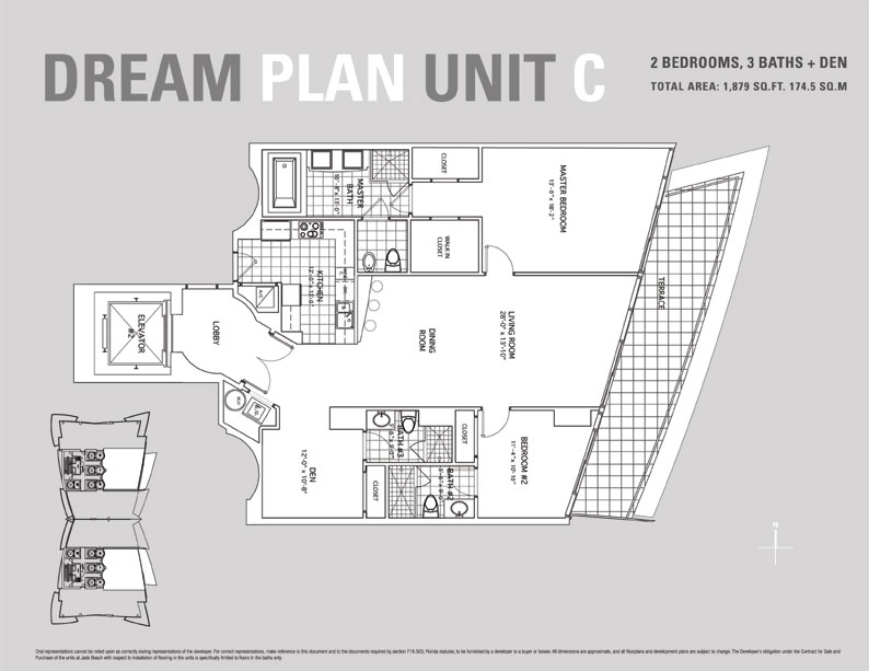 Jade Beach Floor Plan for Unit C