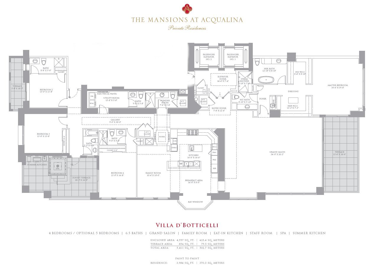 Villas At Fortune Place 3 Bedroom Floor Plan - Bedroom Poster