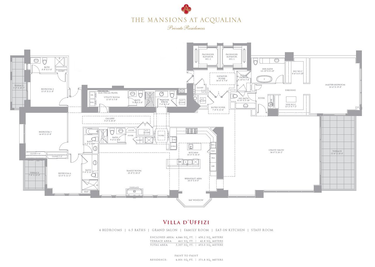 Mansions at Acqualina Villa D'Uffizi