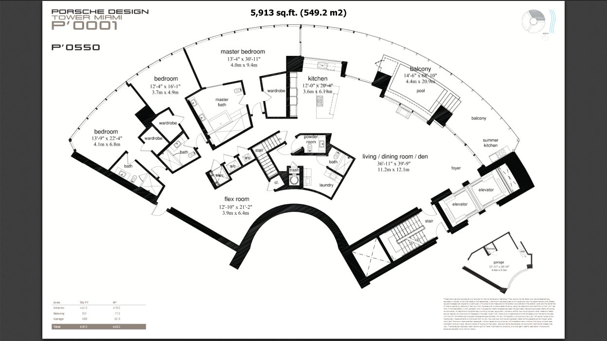 Porsche Tower floor plan line 03