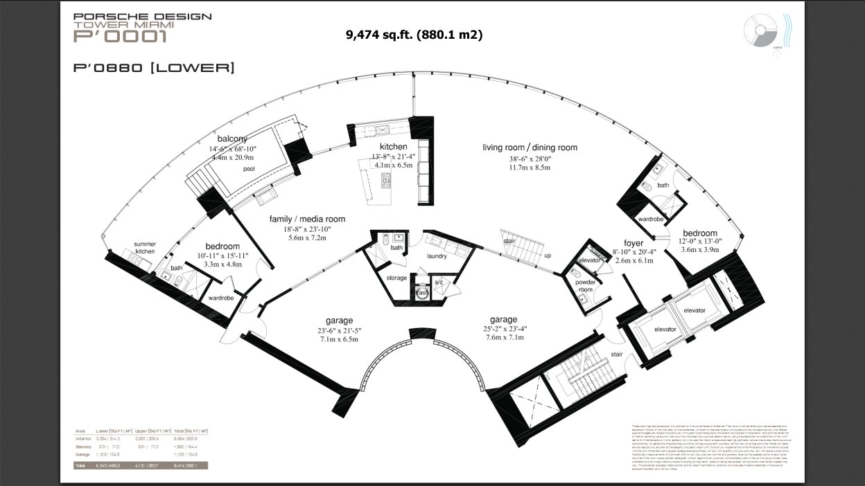 Porsche Tower floor plan line 06