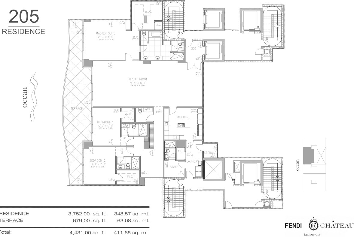 FENDI Chateau Residences Floor Plan 5