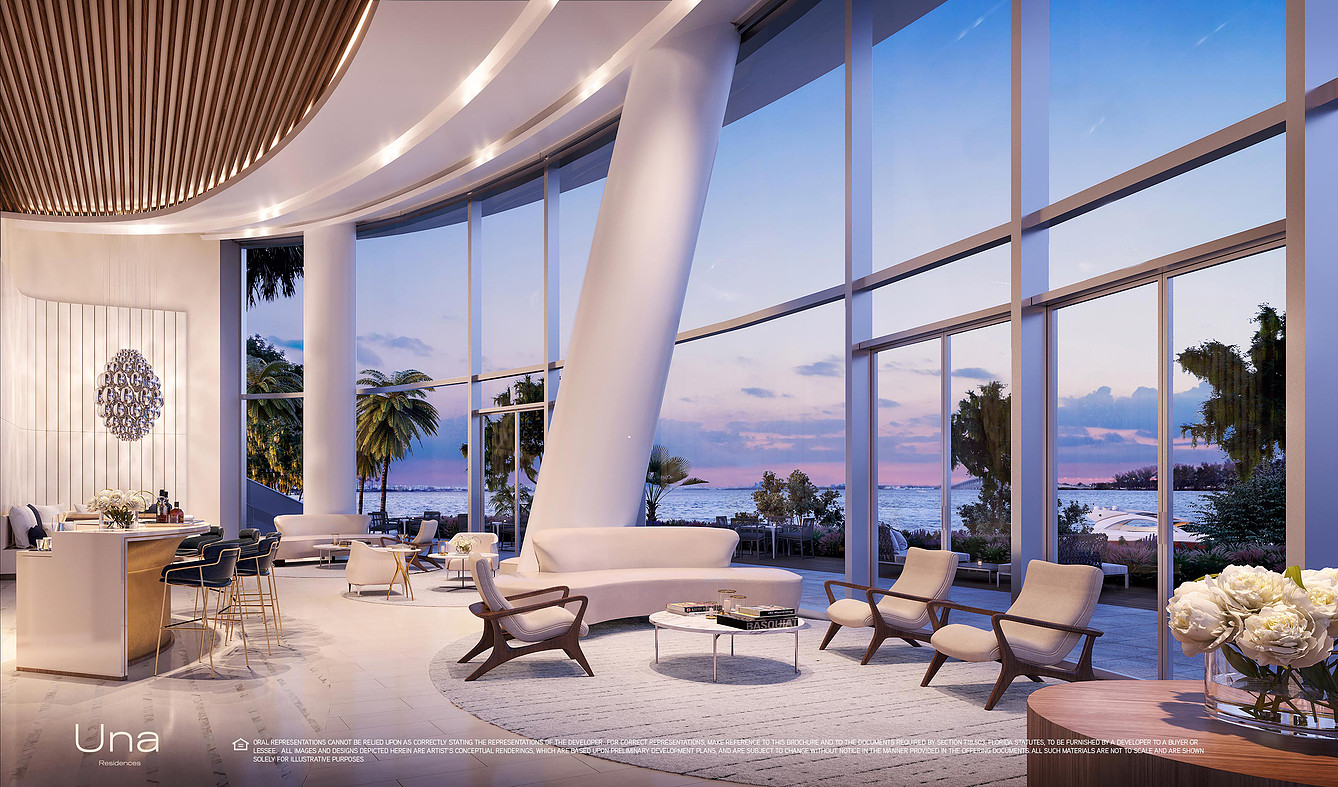 Una Residences Miami Lobby