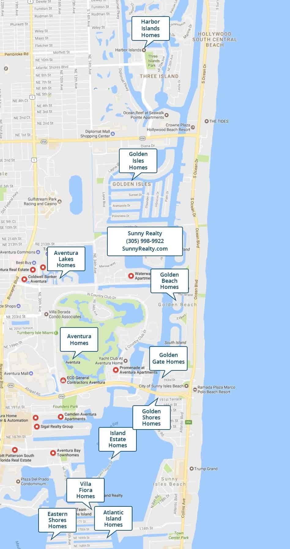 North Miami Beach Waterfront Homes For Sale